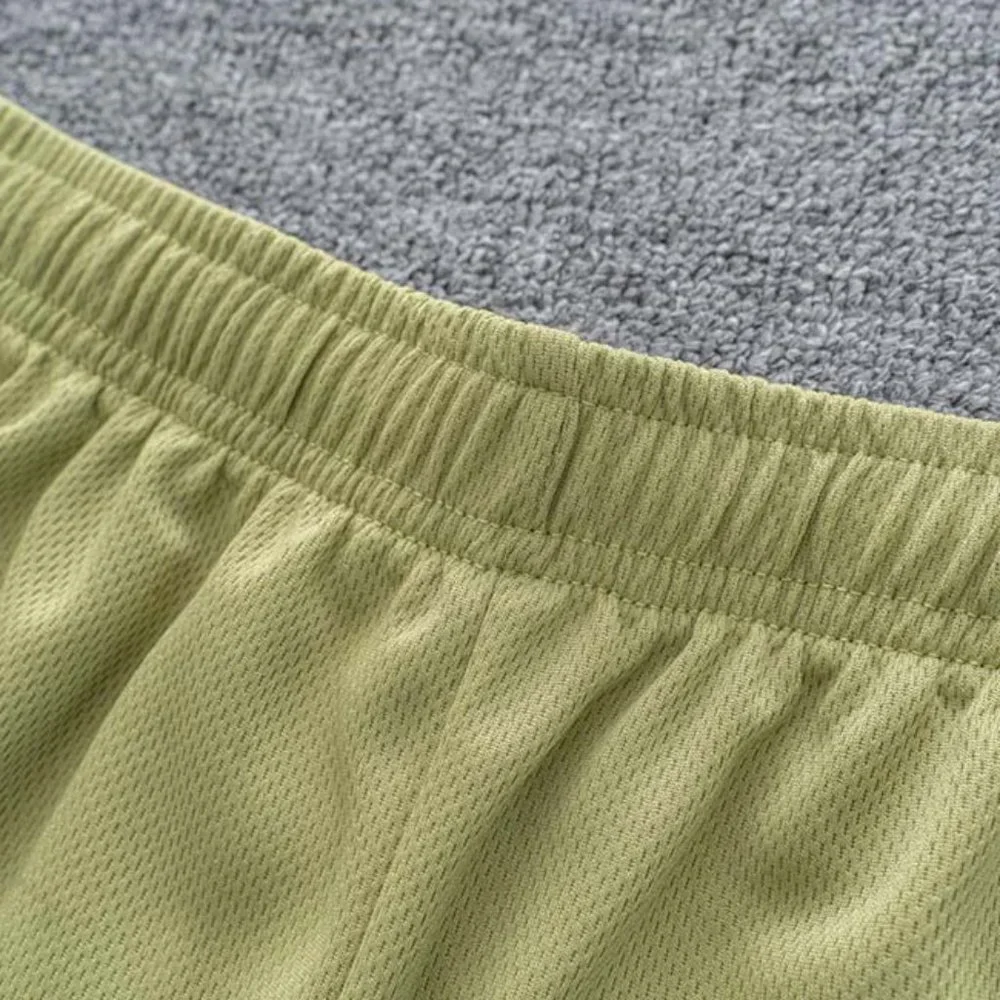 Eric Emanuel Logo Lightning Print Casual Shorts in Green - Picture 5 of 7